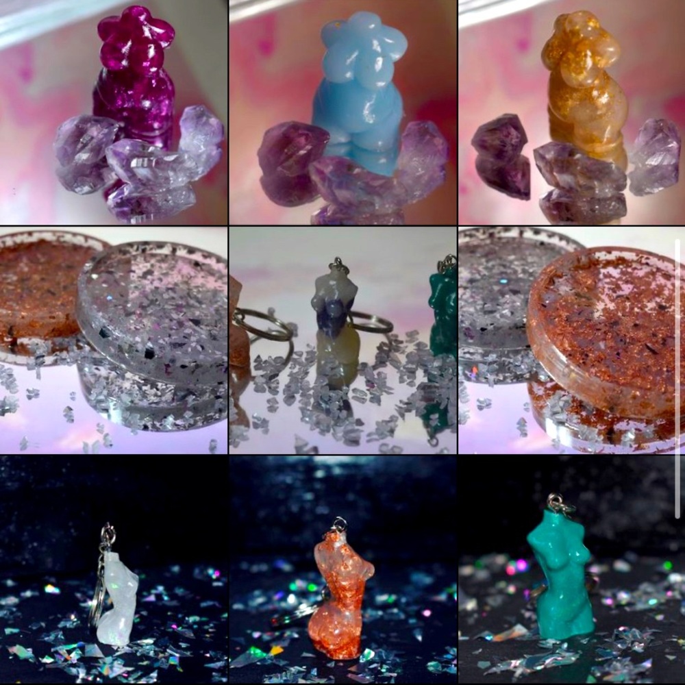 Handmade resin pieces